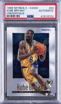 1996-97 E-X2000 Credentials #30 Kobe Bryant Rookie Card (#108/499) – PSA Authentic